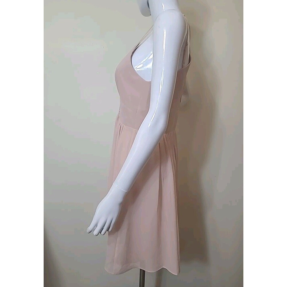 BCBGeneration Dress Women’s Size 8 Soft Pink Spaghetti Strap Strappy - Picture 3 of 11